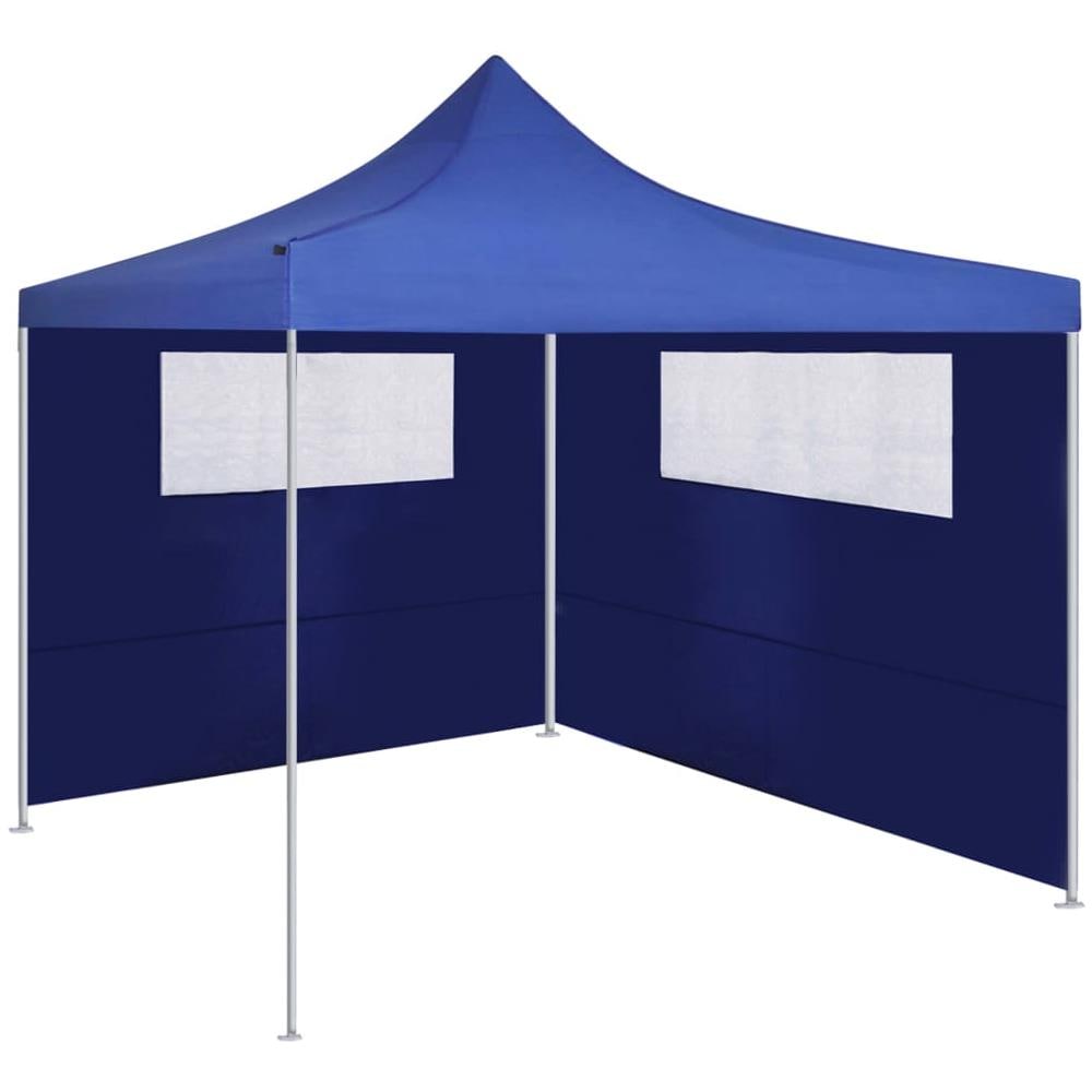 Pareti Con Finestre Per Gazebo 2 Pz Blu - Foto 2