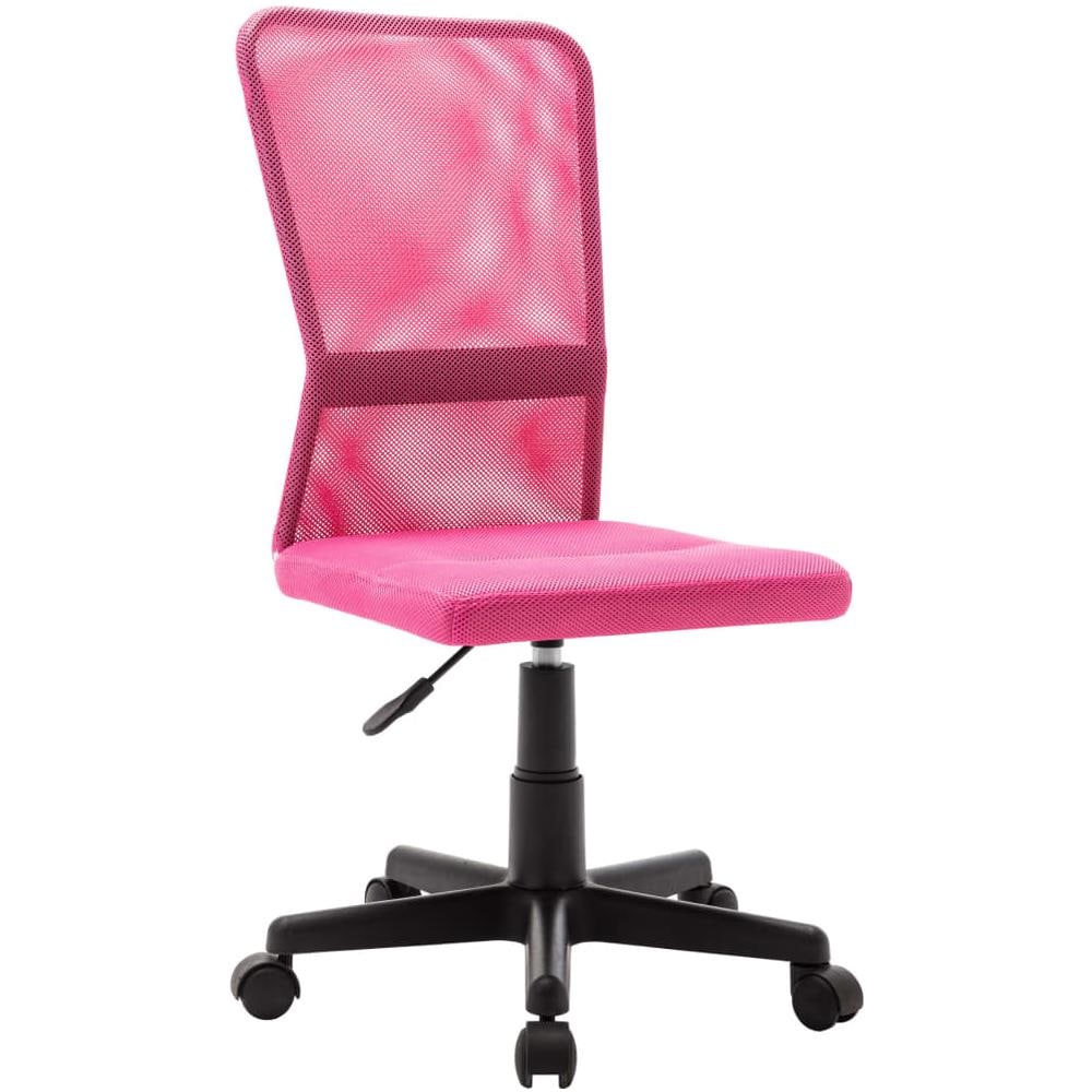 Sedia da Ufficio Rosa 44x52x100 cm in Tessuto a Rete - Foto 1