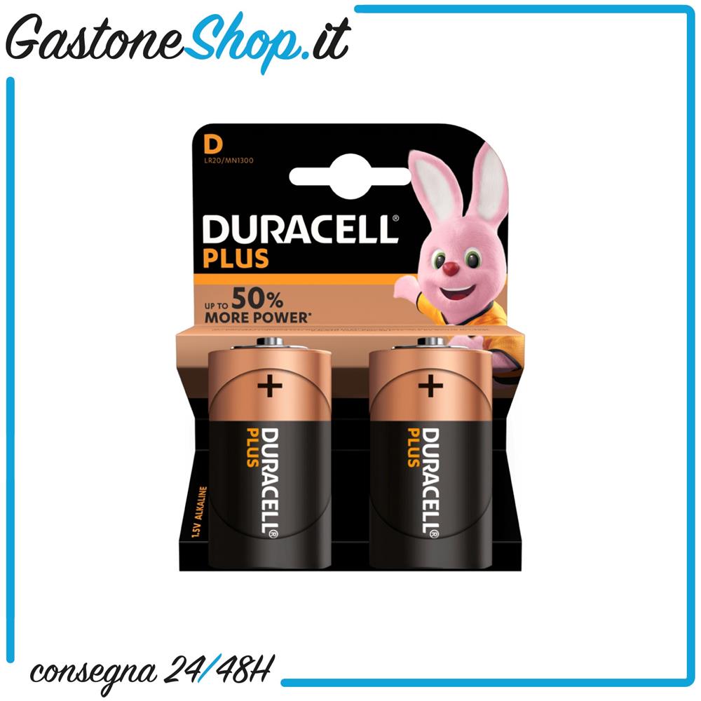 Plus Power D, 2 Pack Batteria Monouso Alcalino (Plus D Size 2 Pack) - Foto 2