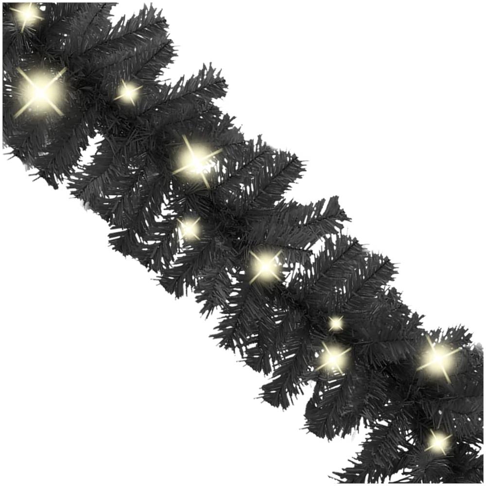 Ghirlanda Natalizia con Luci a LED 10 m Nera - Foto 3