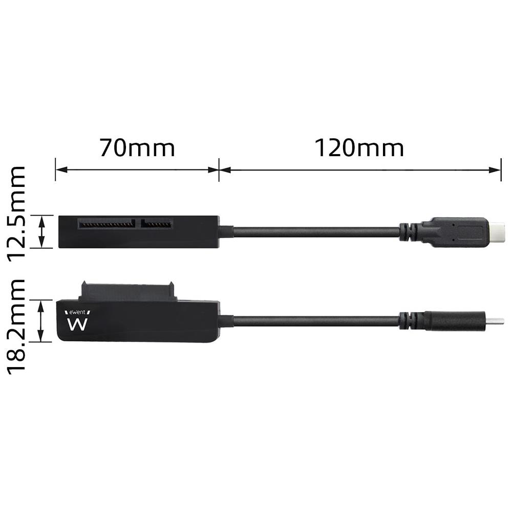 EW7075 cavo di interfaccia e adattatore USB 3.1 Gen1 Type-C SATA Nero - Foto 5