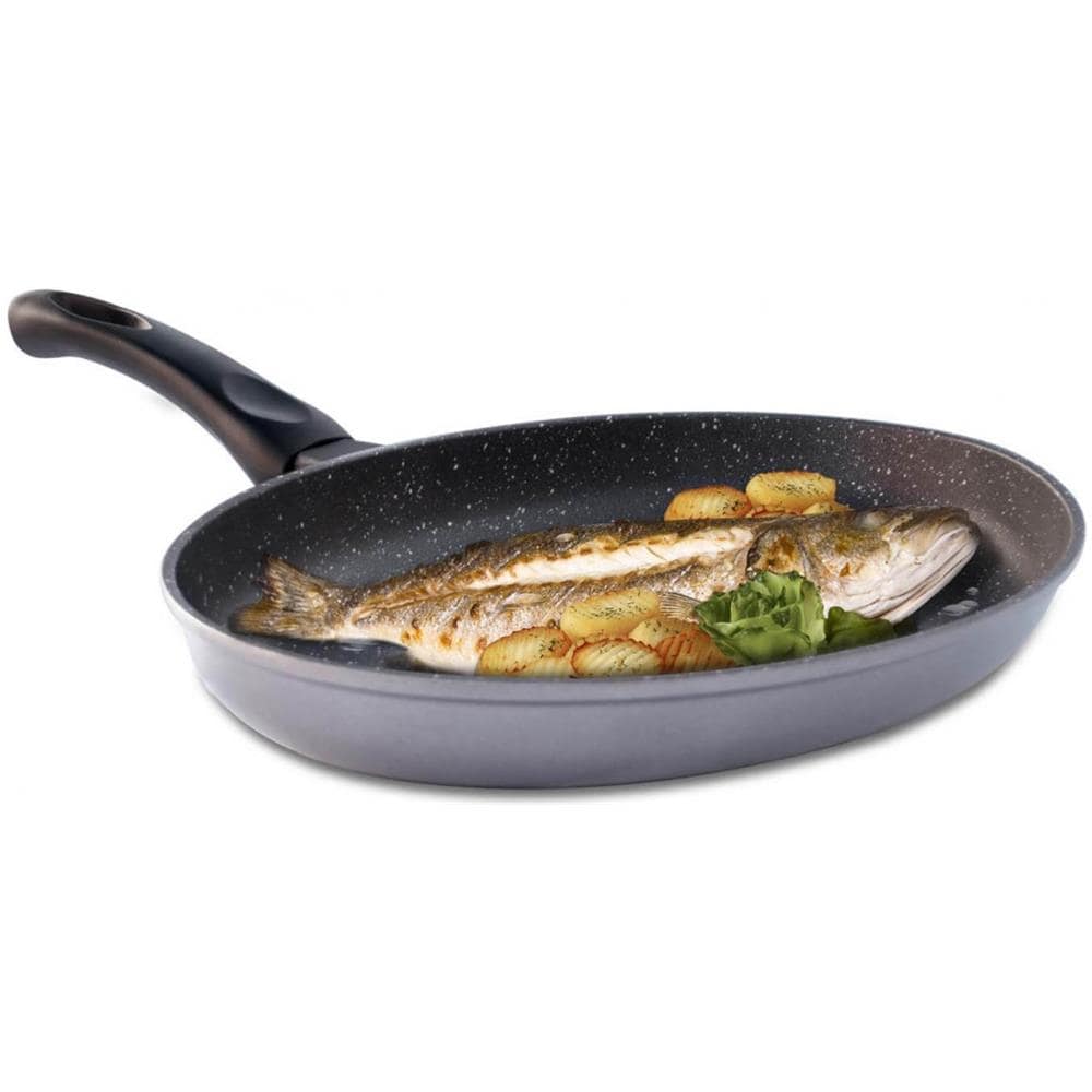 Kitchenpro - Padella Ovale Soft-touch Handle - Rivestimento In Pietra, Antiaderente E Antigraffio - Foto 1