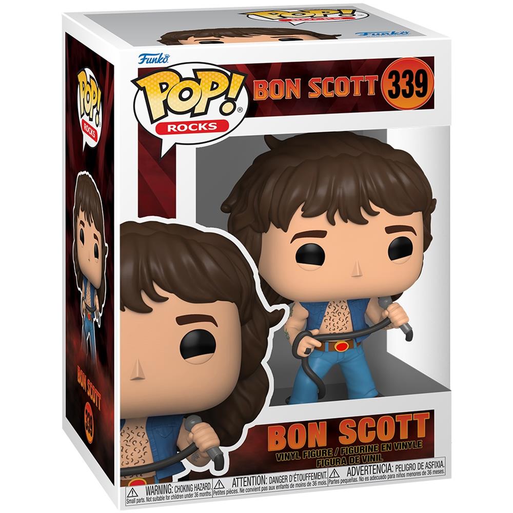 Ac /dc Pop! Rocks Vinyl Figure Bon Scott 9 Cm - Foto 2