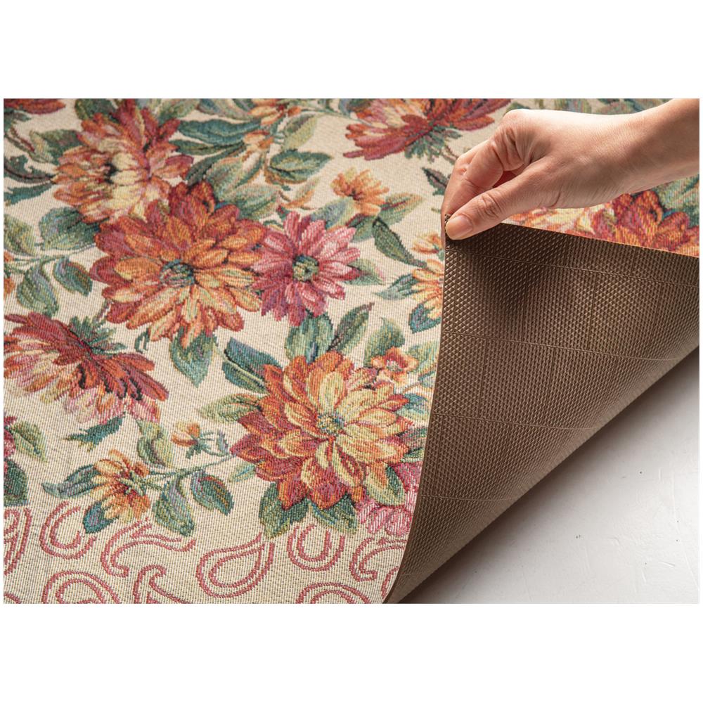 Tappeto Passatoia In Tessuto Jacquard Linea Emozioni Disegno Dalia Beige 57x180 Beige - Foto 4