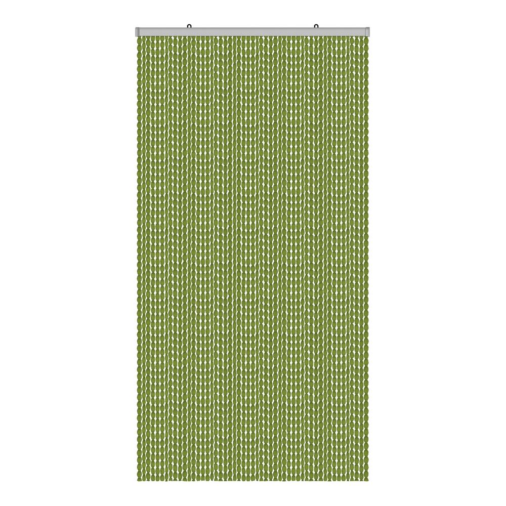 Tenda Antimosca Antirumore Caduta Pannello Porta Finestra Casa Pon Pon 120x230 Verde - Foto 1