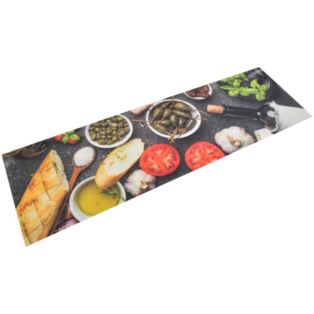 Tappeto Da Cucina Lavabile Vino E Cena 45x150 Cm Velluto - Foto 1