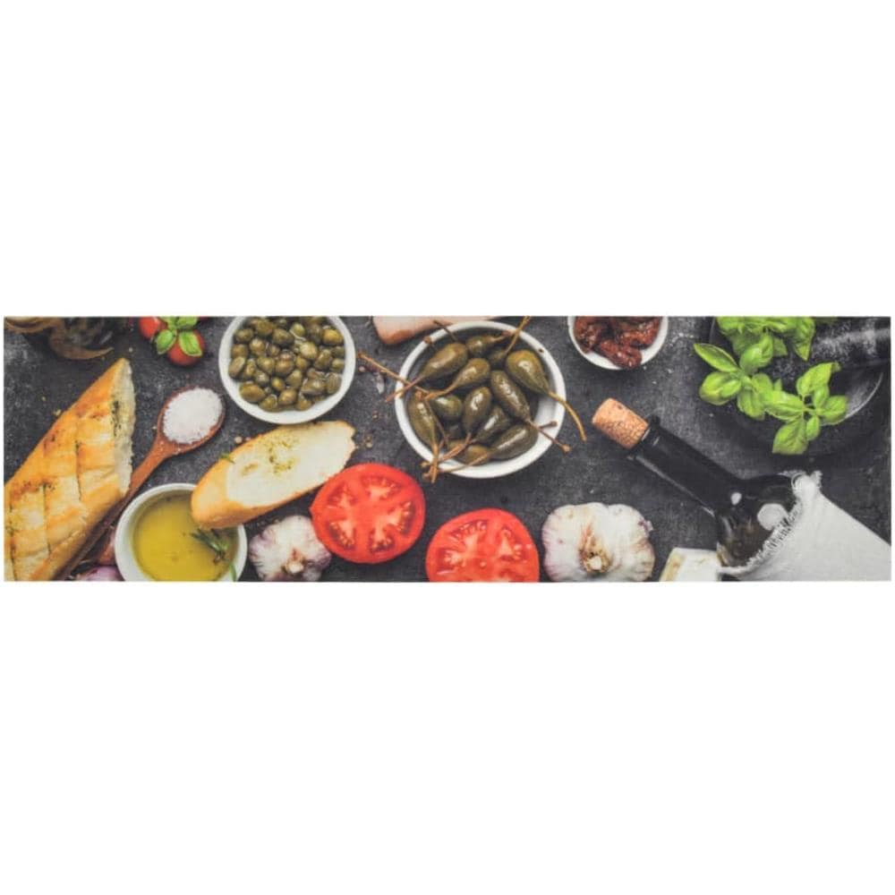 Tappeto Da Cucina Lavabile Vino E Cena 45x150 Cm Velluto - Foto 2