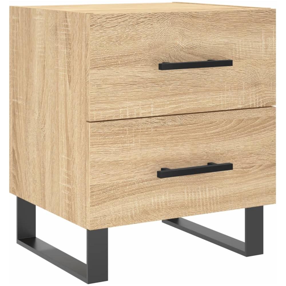 Comodino Rovere Sonoma 40x35x47,5 Cm In Legno Multistrato - Foto 2