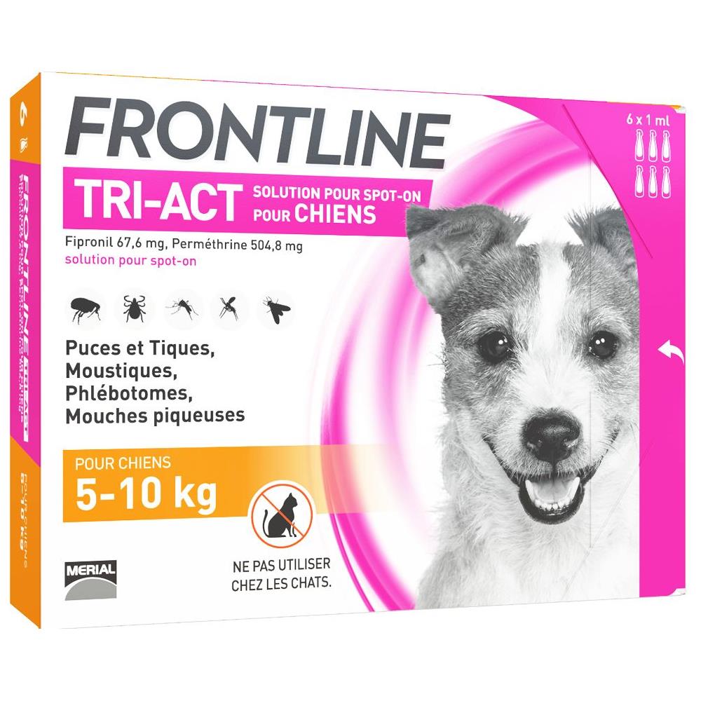 Tri-act Spot-on Chien 5-10 Kg 6 Pipette Da 1 Ml - Foto 1
