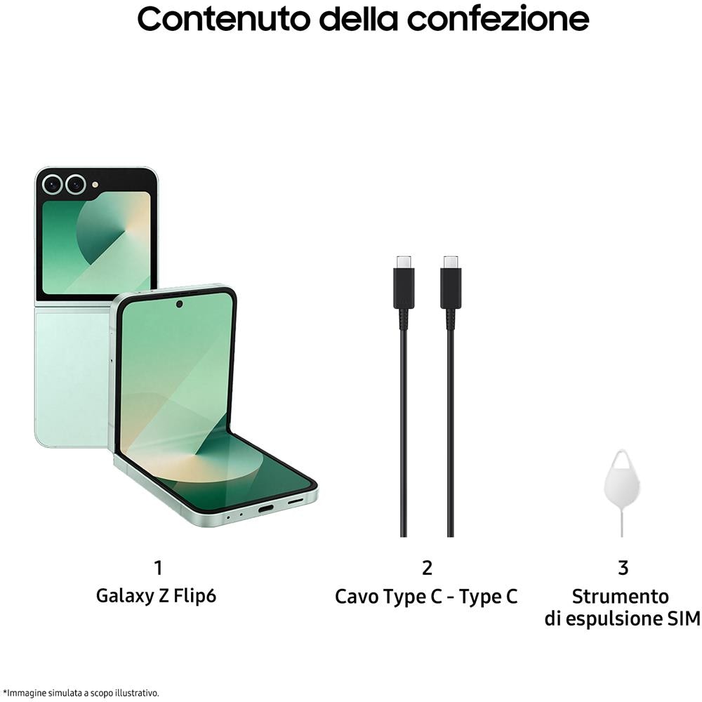 Galaxy Z Flip6 5G 512GB 12GB Ram Display 3,4" Samoled / 6,7" Dynamic Amoled 2X Android 14 4000 mAh Menta Italia - Foto 10