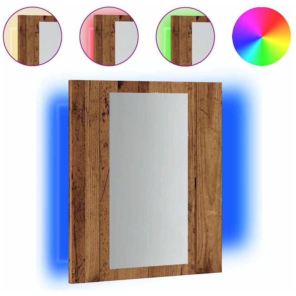 Mobile da Bagno Legno Antico 40x12x45cm in Legno Multistrato - Foto 1