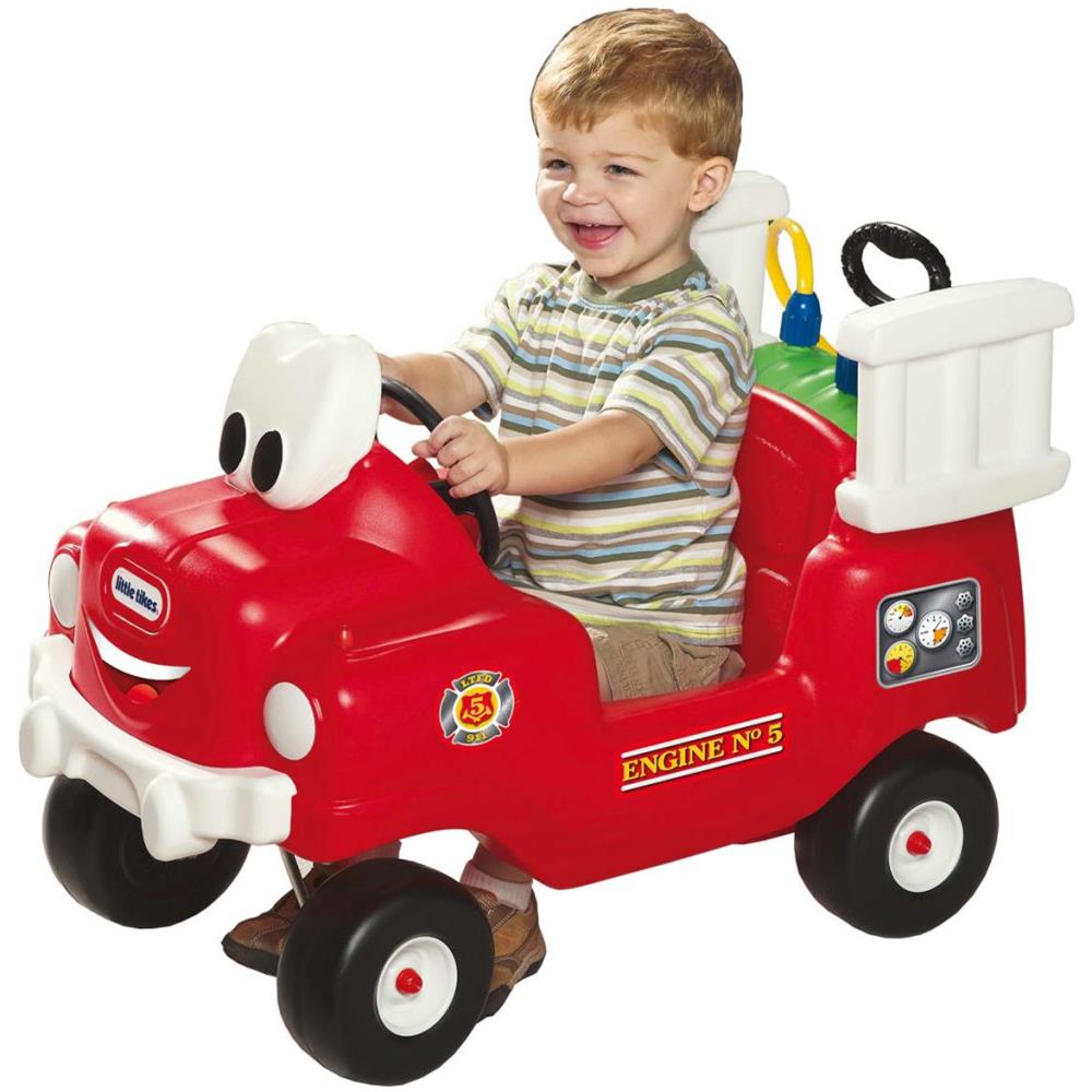 Camion Pompieri Cavalcabile Con Getto Rosso - Foto 4