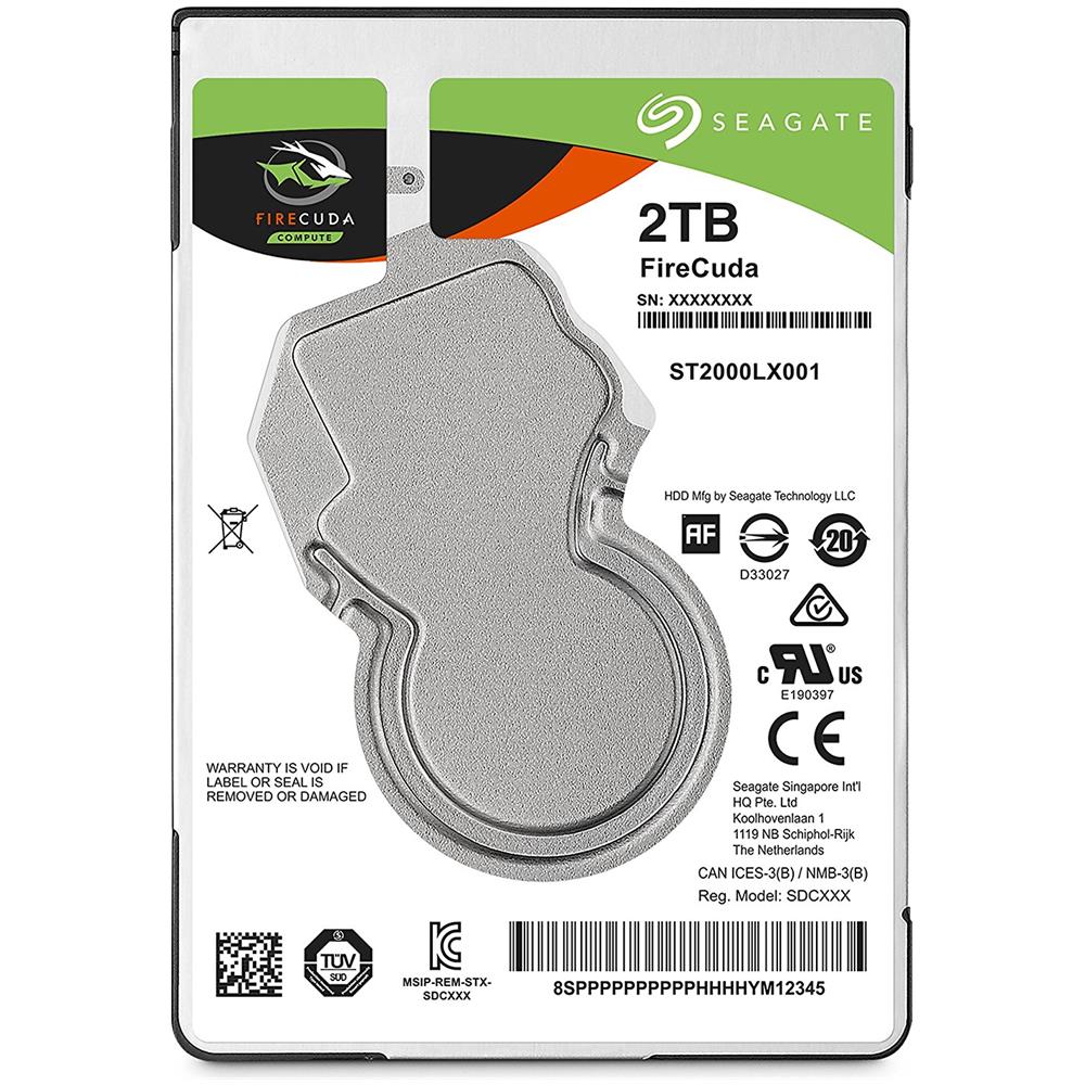 Hard Disk Ibrido Interno FireCuda 2 TB 2.5" Sata III 6 Gb / s 5400 rpm Buffer 64 MB - Foto 2