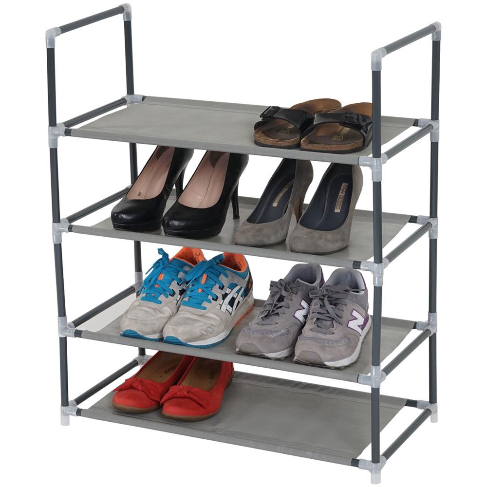 Mendler - Scaffale Mensola Portaoggetti Pensile 4 Ripiani Hwc-k76 Rettangolare 51x40x11cm Ferro