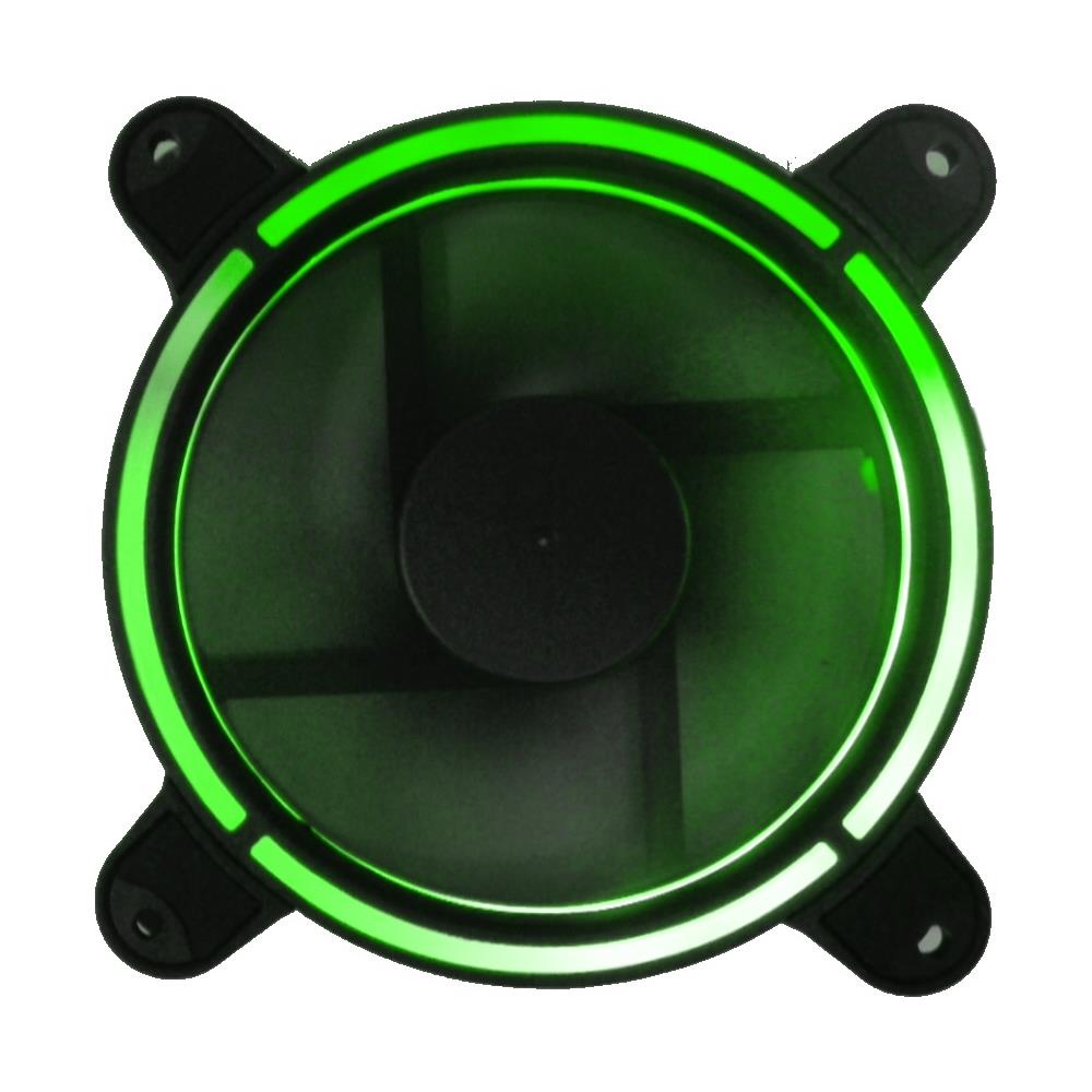 Ventola 120x120 12 Volt Connettore 3 Poli+4 Poli Molex Luce Verde - Foto 1
