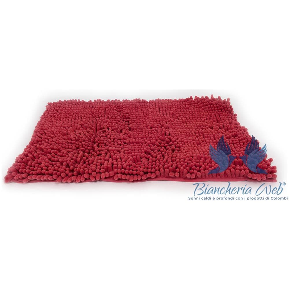 Tappeto Bagno Retro Gommato Antiscivolo Lavorazione Shaggy Modello Passatello 50x80 Coral - Foto 2