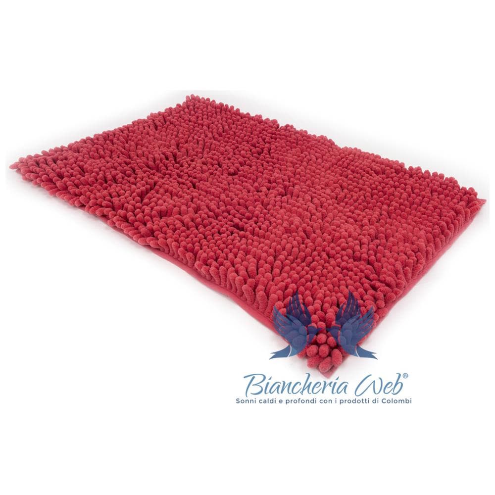 Tappeto Bagno Retro Gommato Antiscivolo Lavorazione Shaggy Modello Passatello 50x80 Coral - Foto 7