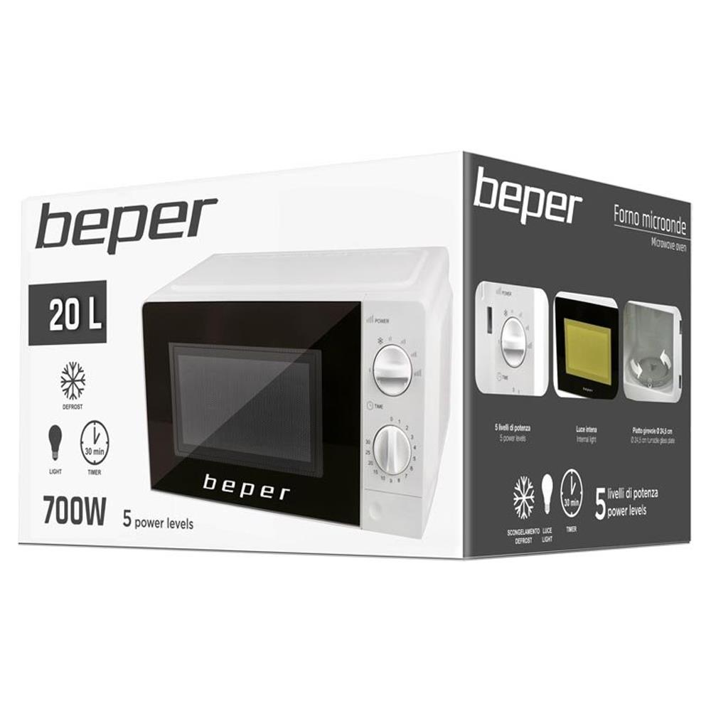 Forno Microonde Capacità 20 Litri Potenza 700 Watt Colore Bianco - Foto 3