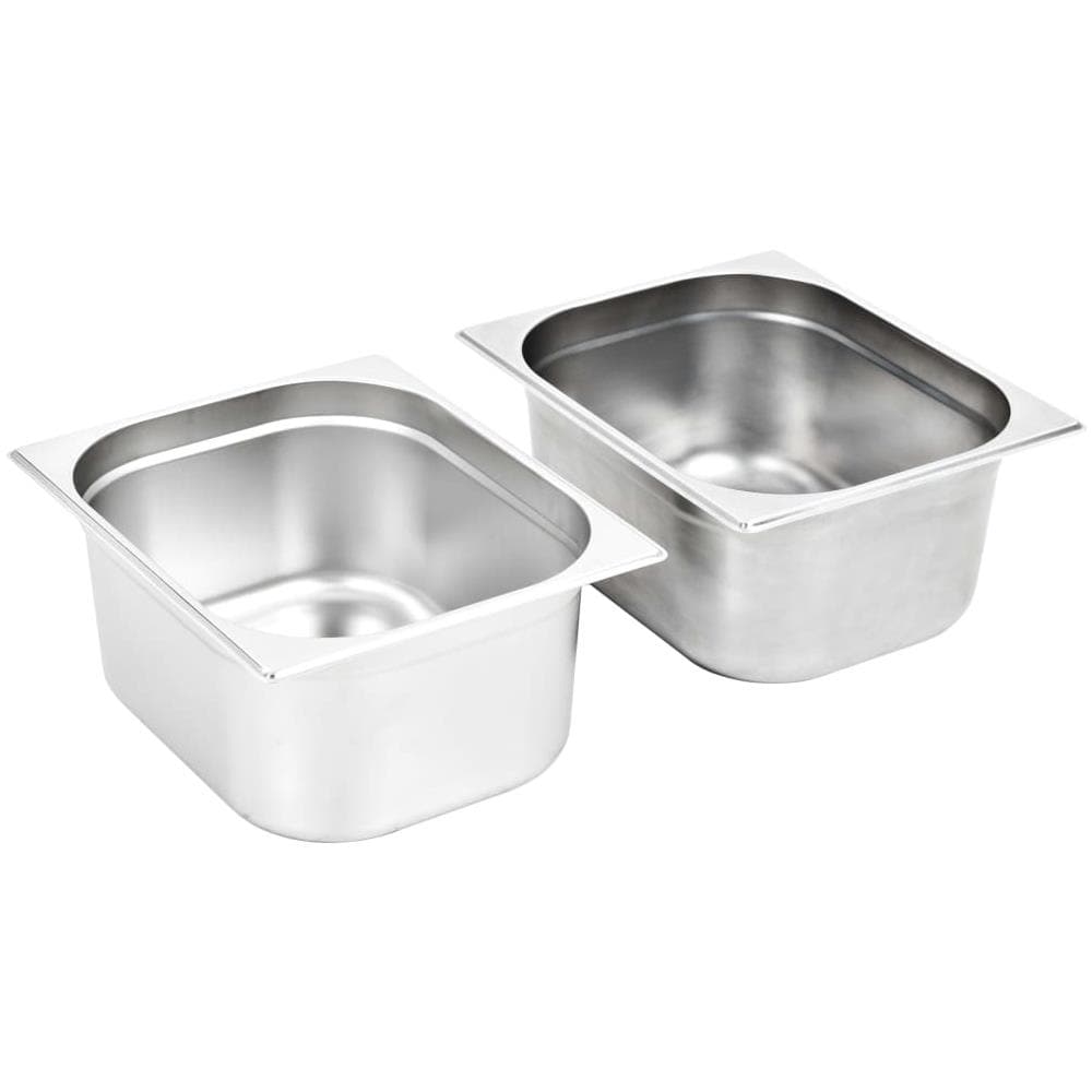 Contenitori Per Alimenti 2 Pz Gn 1/2 150 Mm In Acciaio Inox - Foto 2