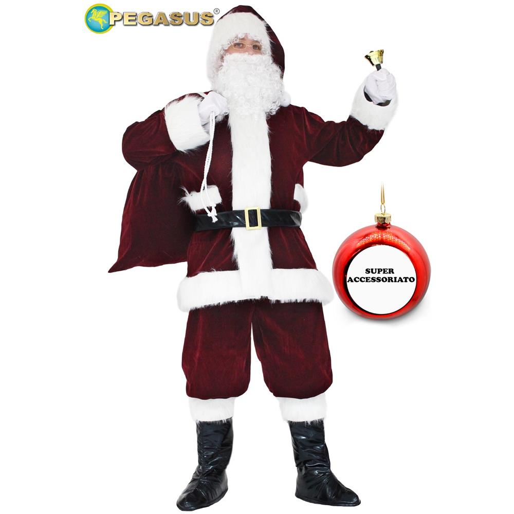 Babbo Natale Professionale Lusso Bordeaux Tg. xxl - Foto 1
