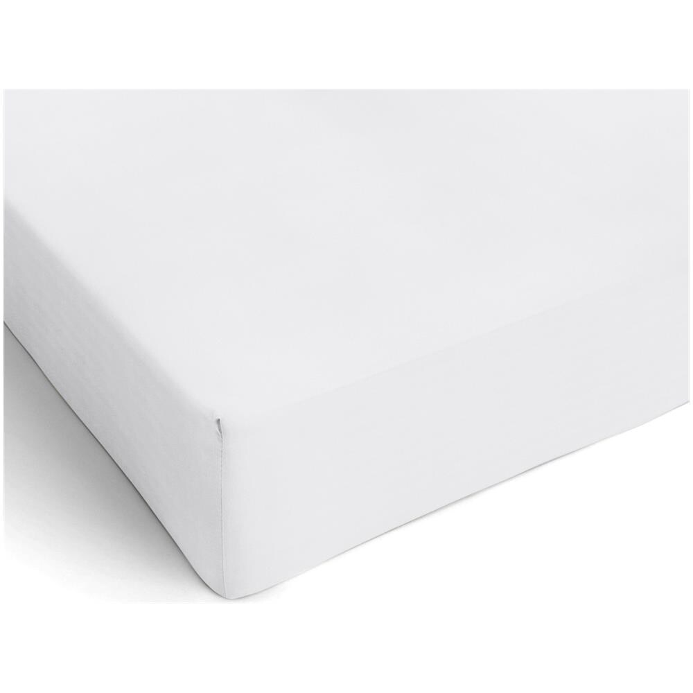 Lenzuolo Sotto Con Angoli In Microfibra - Matrimoniale Maxi 180 X 200 X 25 Cm - Bianco - Foto 1
