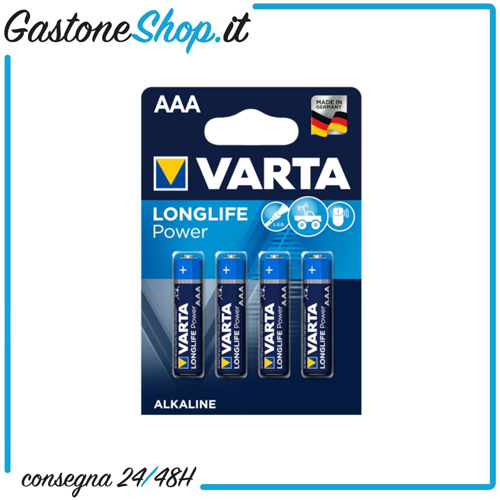 Batteria Longlife Alcalina Lr03 Mn2400 Ministilo 1,5v Blister 4 Pz - Foto 1