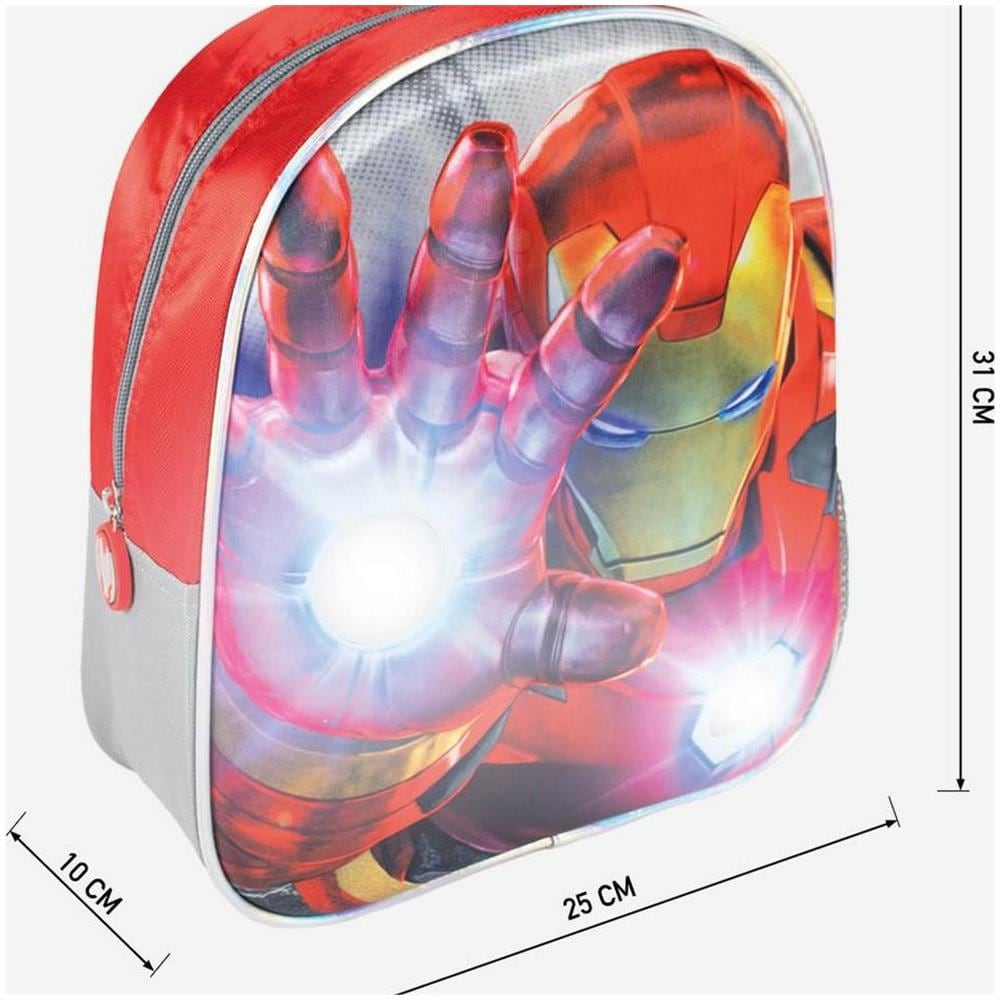Zaino Scuola 3d The Avengers Rosso (25 X 31 X 1 Cm)  - Foto 1