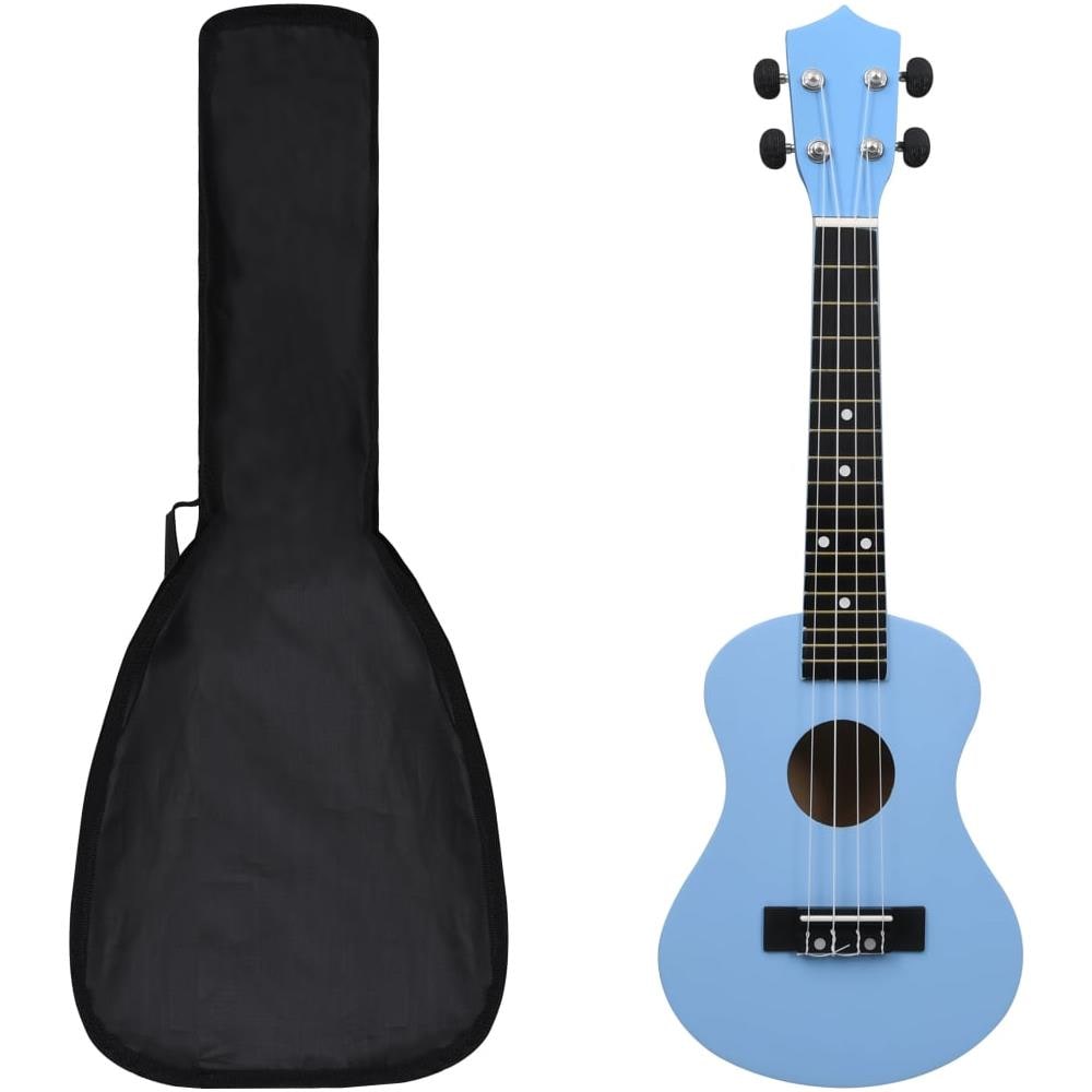 Set Ukulele Soprano con Borsa per Bambini Blu Baby 23"" - Foto 1