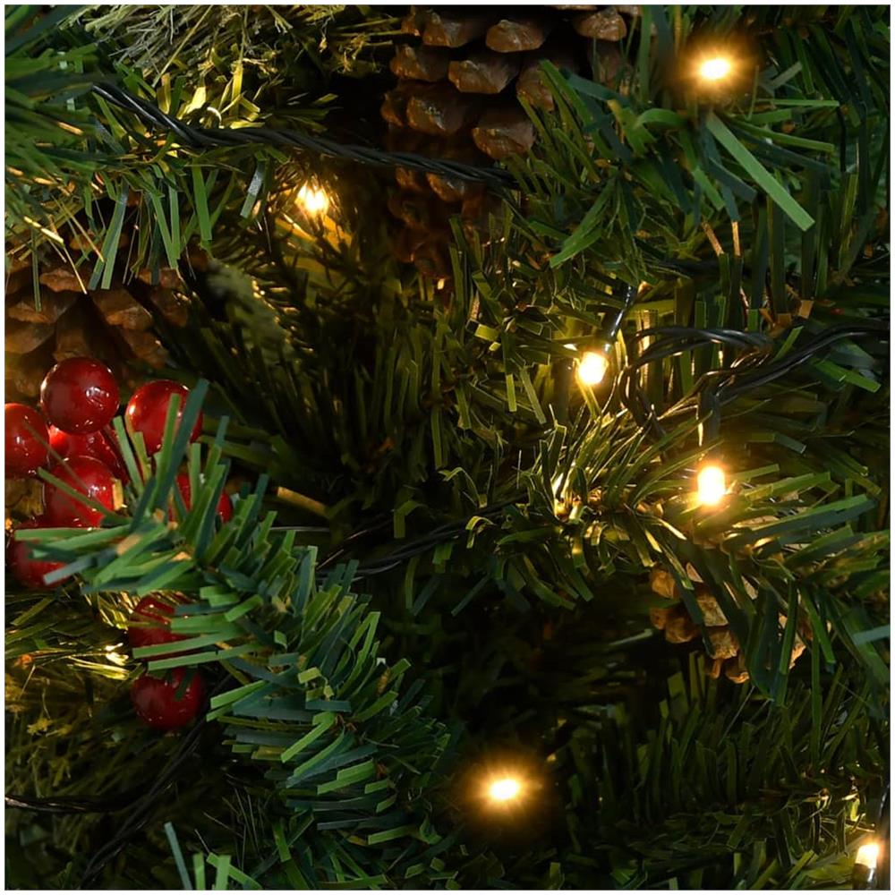 Albero di Natale con LED e Pigne Verde 195 cm PVC e PE - Foto 2