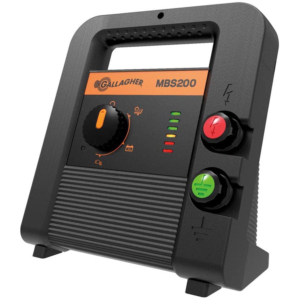 Elettrificatore Mbs200 A Batteria 12v E Corrente 230v O Pannello Solare Per Recinti Fino 20 Km Per Cavalli, Bestiame, Pecore, Capre, Cani E Gatti - Foto 1