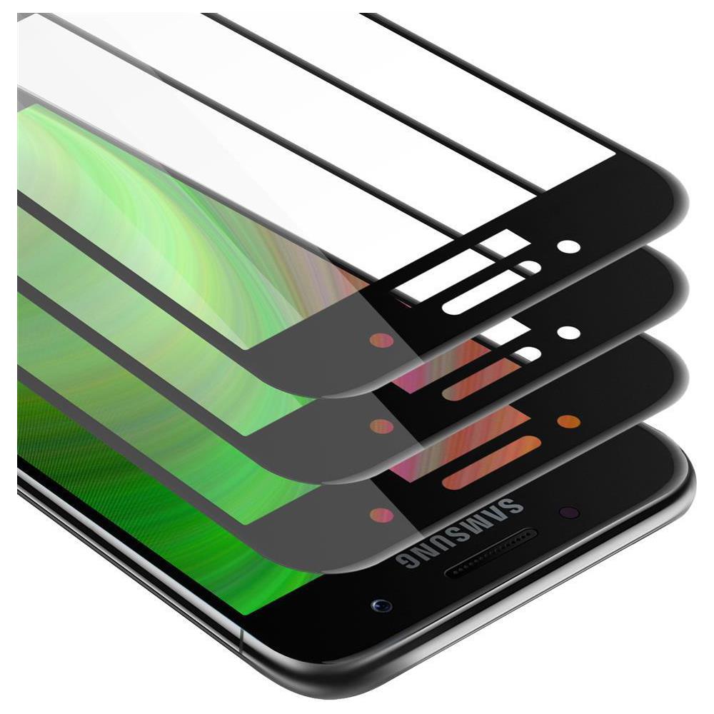 3x Pellicola Armatura A Schermo Intero Compatibile Con Samsung Galaxy A3 2017 In Trasparente Con Nero - 3x Vetro Temperato (tempered) Di Protezione Del Display In Durezza 9h Con 3d Touch - Foto 1