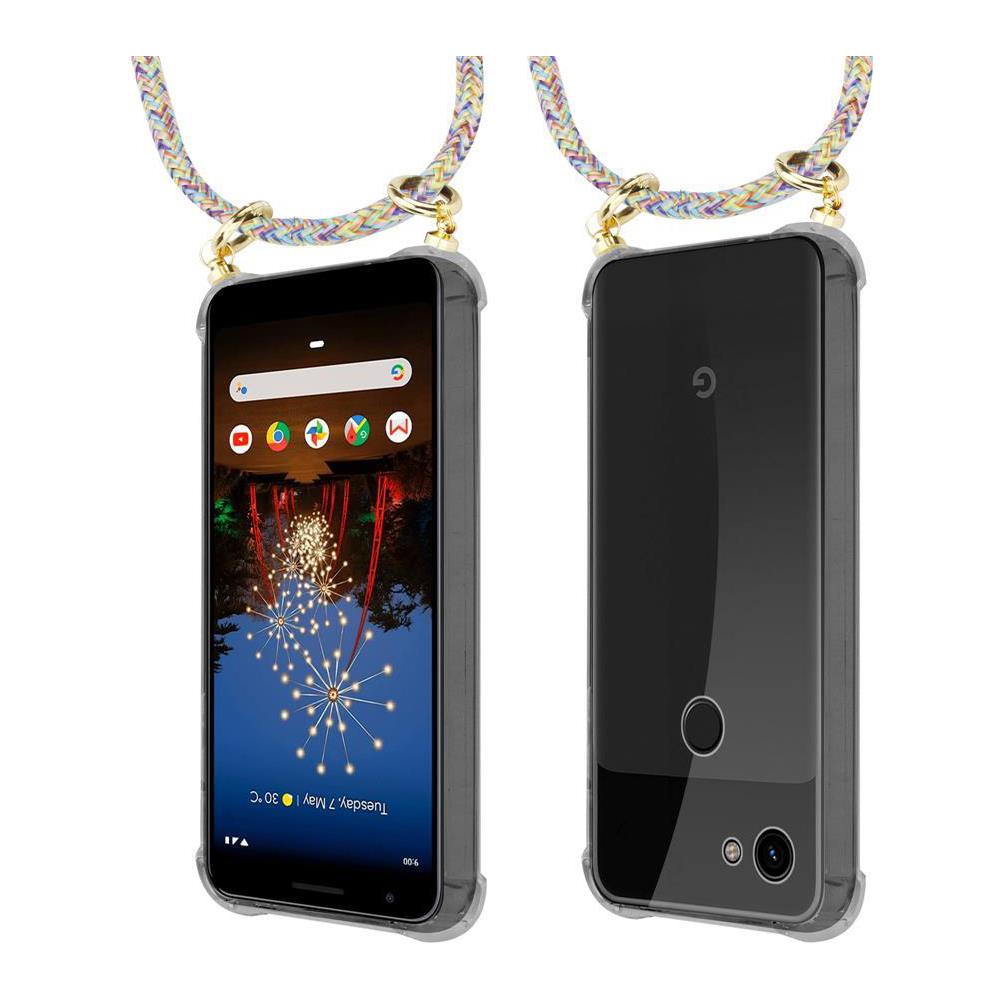 Catena Di Telefoni Cellulari Compatibile Con Google Pixel 3a In Rainbow - Coperchio Protettivo In Silicone Con Anelli D'oro, Cinturino In Corda E Custodia Staccabile - Foto 8