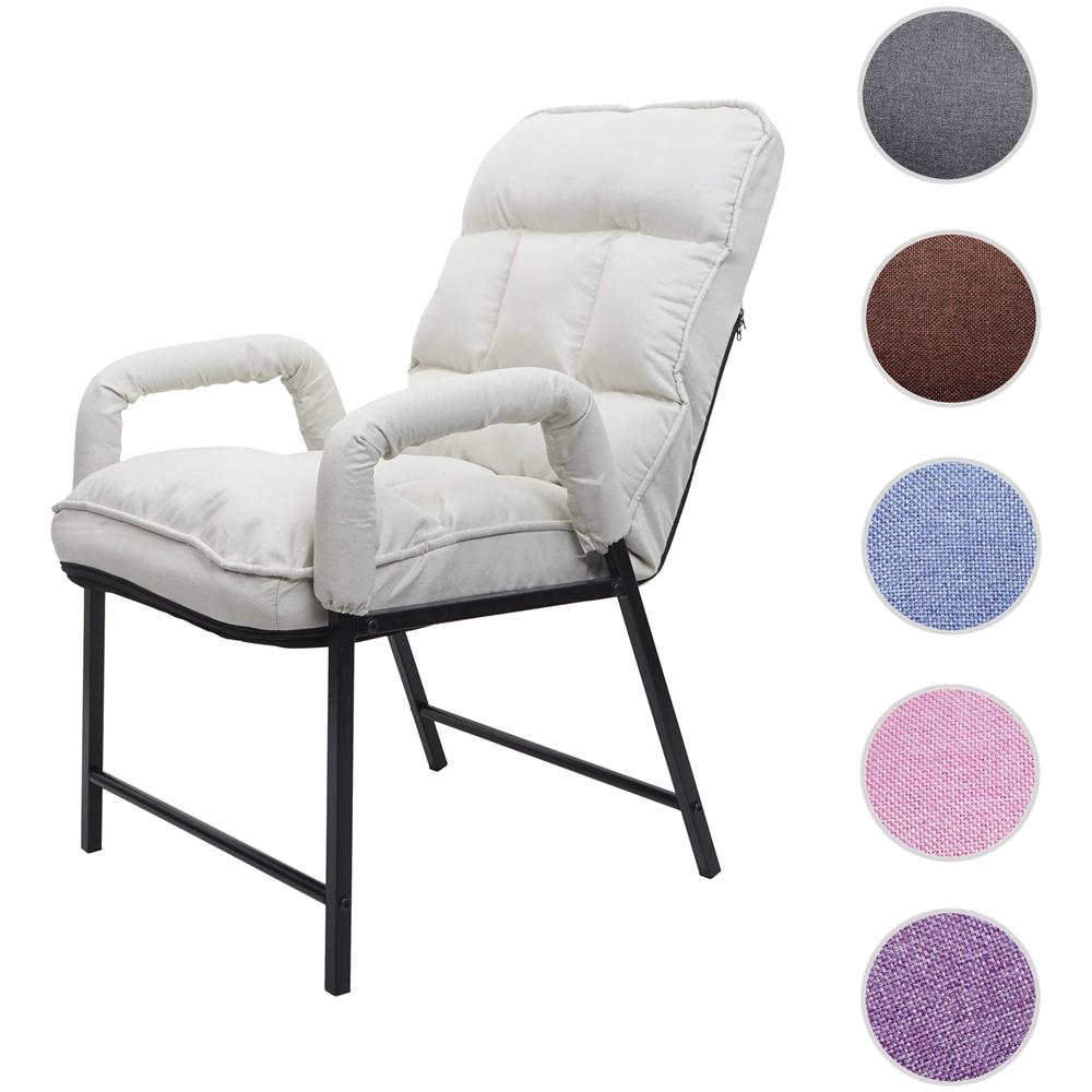 Mendler Poltrona Lounge Relax Elegante Seduta Imbottita HWC-K37 Velluto
