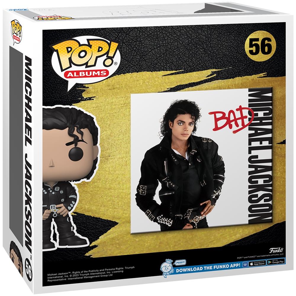 Michael Jackson Pop! Albums Vinyl Figure Bad 9 Cm - Foto 3