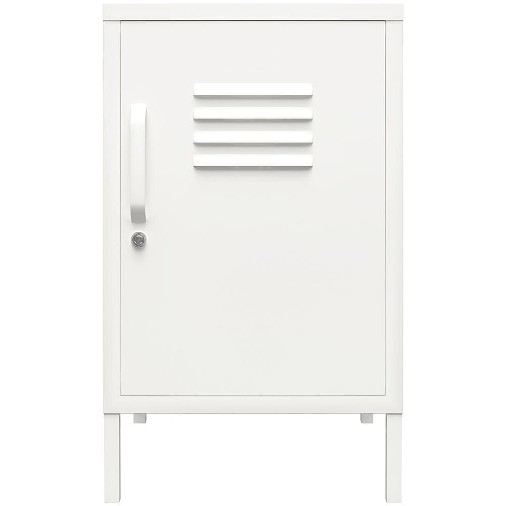 Mission District Tavolino Con 1 Anta In Metallo Bianco - Foto 2