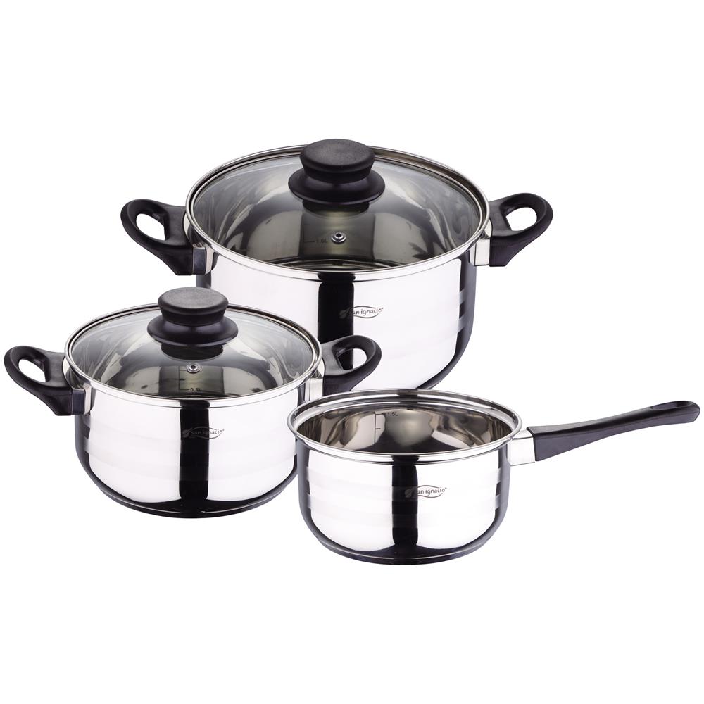 Set Di Pentole Da 5 Pezzi + Set Di Pentole In Acciaio Inox Da 3 Pezzi - Foto 8