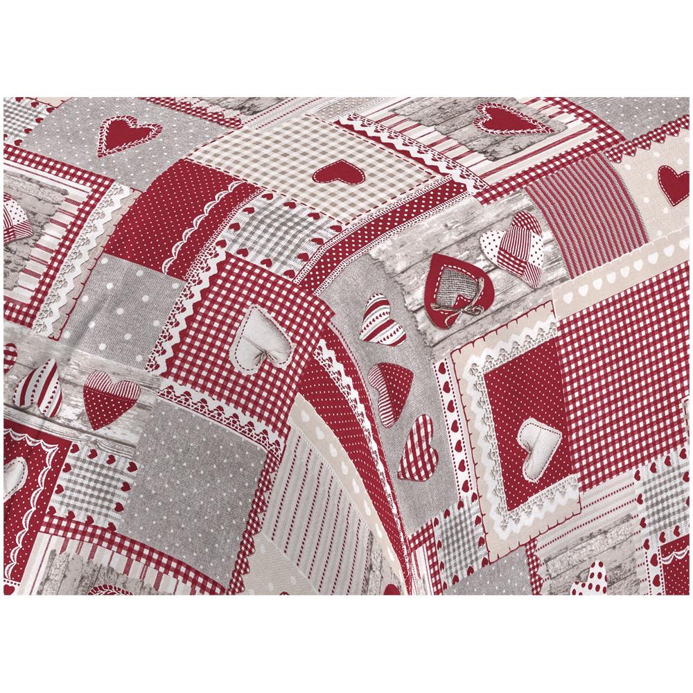 Sacco Copripiumino Piumone Letto In 100% Cotone Made Italy Vari Disegni Rp 1 Piazza Aprica Rosso - Foto 2