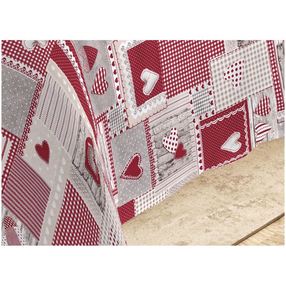 Sacco Copripiumino Piumone Letto In 100% Cotone Made Italy Vari Disegni Rp 1 Piazza Aprica Rosso - Foto 5