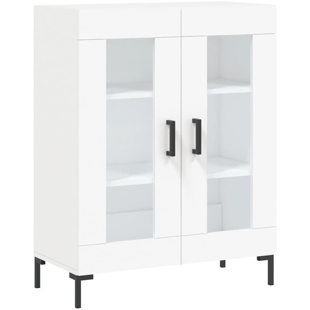 Credenza Bianca 69,5x34x90 Cm In Legno Multistrato - Foto 2
