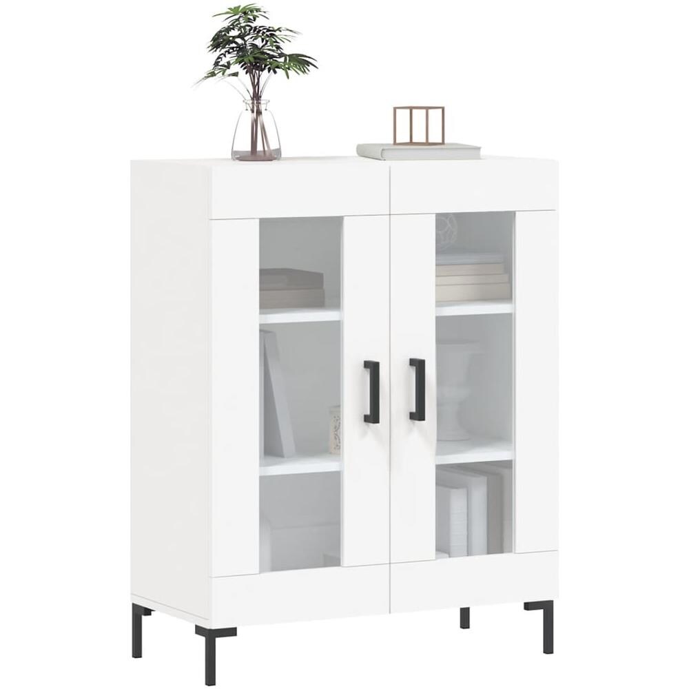 Credenza Bianca 69,5x34x90 Cm In Legno Multistrato - Foto 3