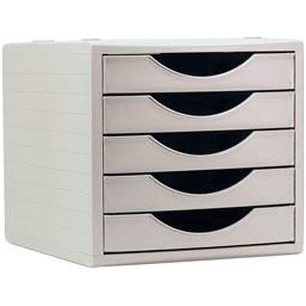 Archivotec Serie 4000 Classificatore Modulare Archivotec Serie 4000 5 Cassetti Din A4 Grigio 34 X 27 X 26 Cm - Foto 1