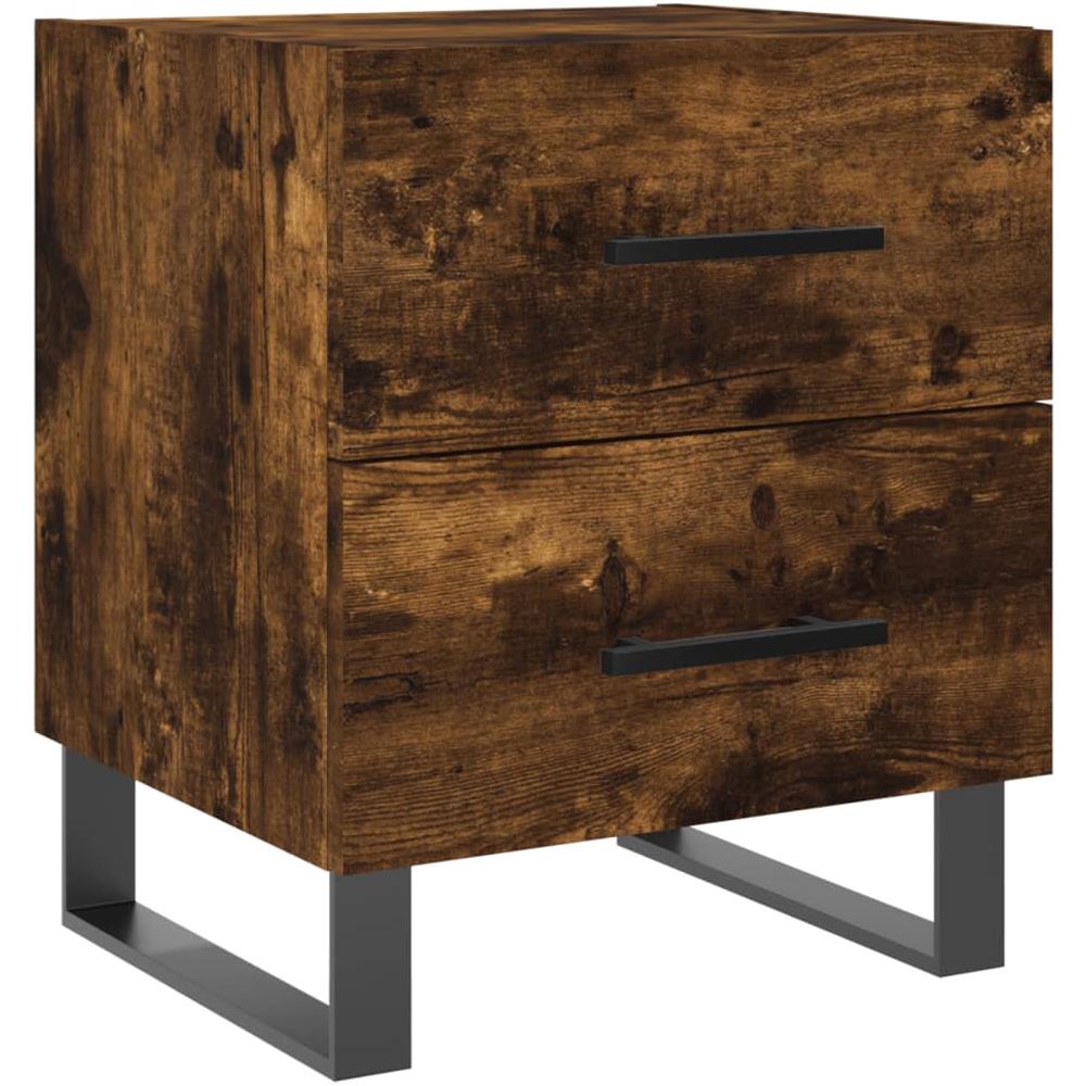 Comodino Rovere Fumo 40x35x47,5 Cm In Legno Multistrato - Foto 2