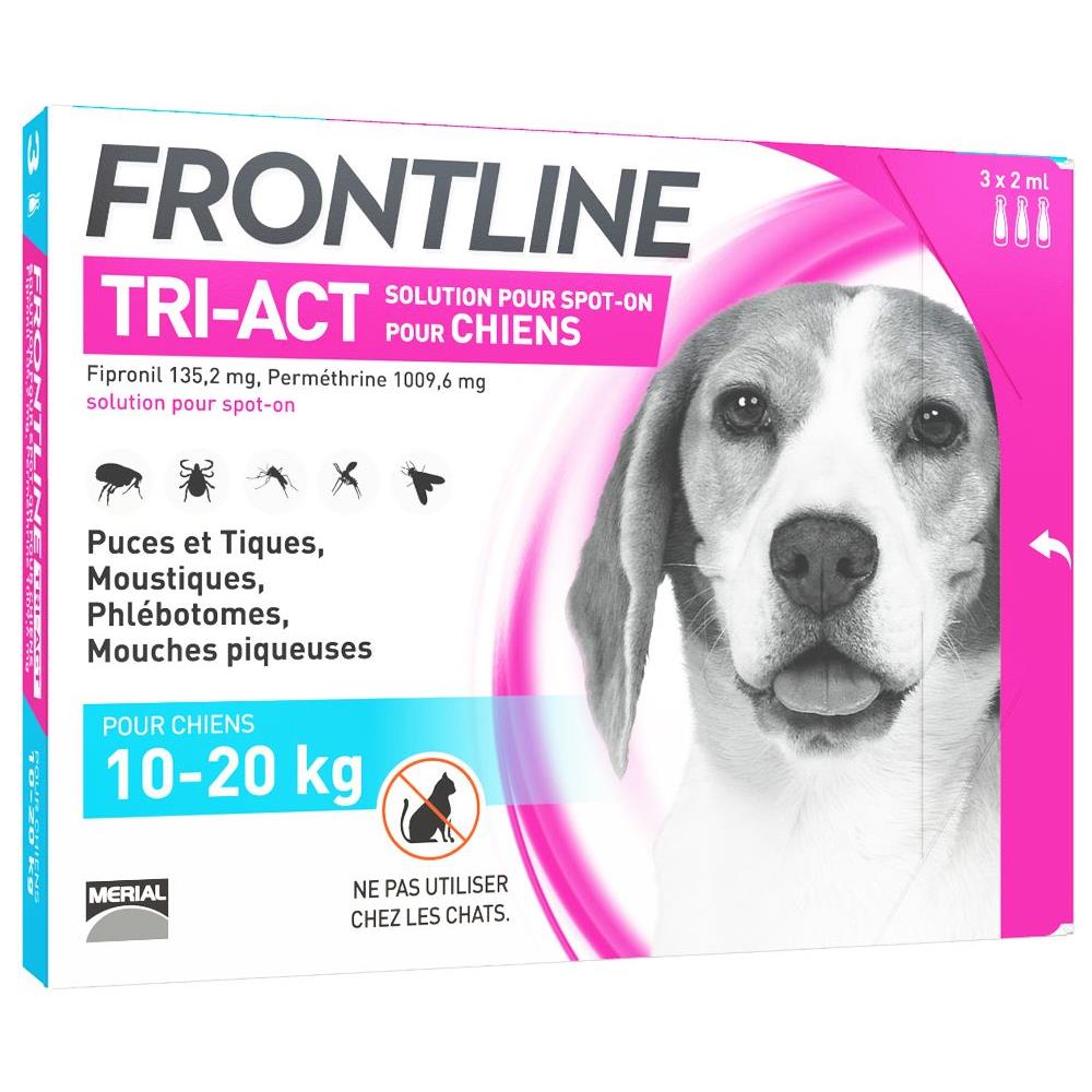 Tri-act Spot-on Chien De 10-20kg 3 Pipette Da 2 Ml - Foto 1