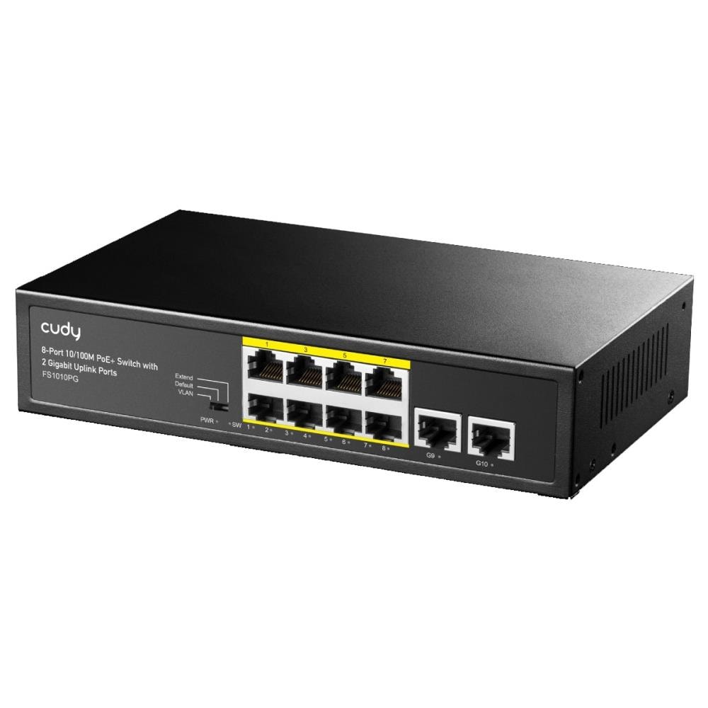 Switch PoE+ 10/100M 8 Porte con 2 Porte Uplink, FS1010PG - Foto 1
