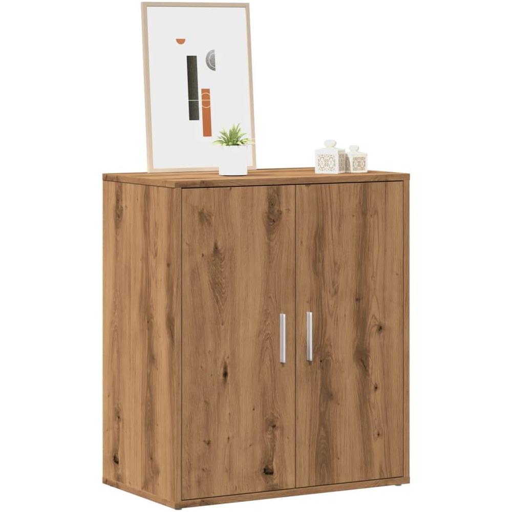 Scarpiera Rovere Artigianale 60x35x70 cm in Legno Multistrato - Foto 2