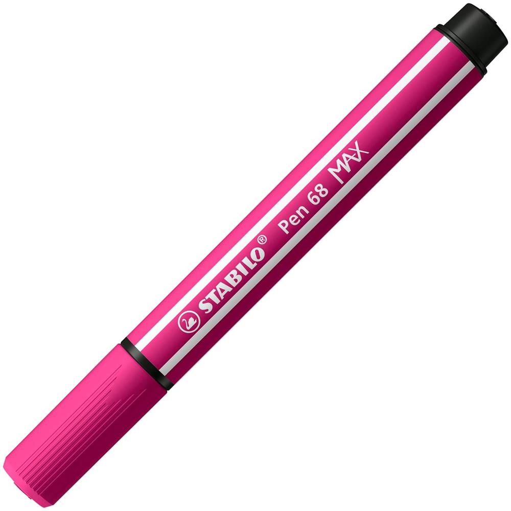 Pen 68 MAX - Pennarello Premium a tratto doppio (1 + 5 mm) - Confezione da 5 - Rosa Scuro - Foto 2