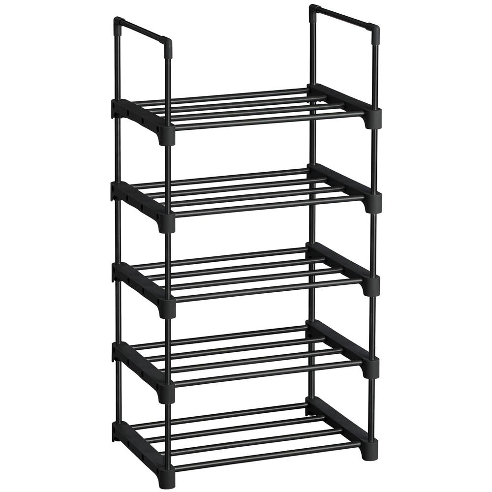 Scarpiera - Ripiano in metallo nero per corridoio, LSA005B02 - Foto 1