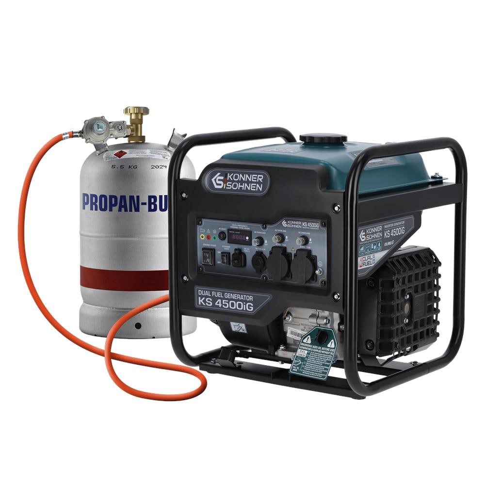 Generatore Inverter Bifuel KS 4500iG Tensione, V 230 Potenza massima, kW 4.5** - Foto 1