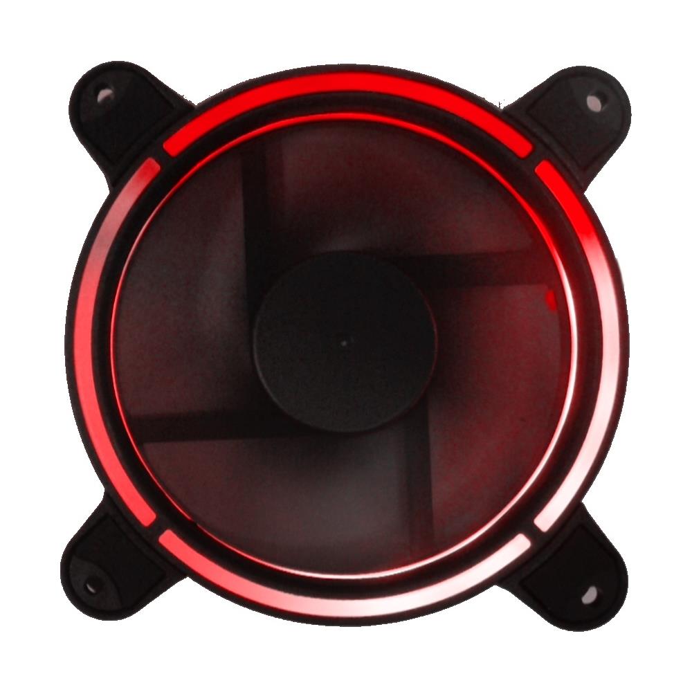 Ventola 120x120 12 Volt Connettore 3 Poli+4 Poli Molex Luce Rossa - Foto 1