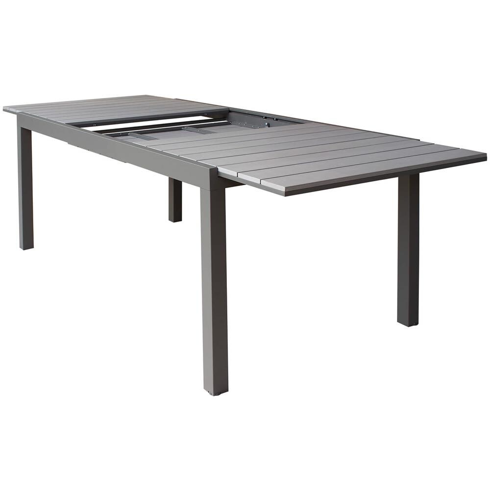 Triumphus - Set Tavolo In Alluminio E Polywood Cm 180/240 X 100 X 73 H Con 4 Poltrone Xanthus - Foto 2